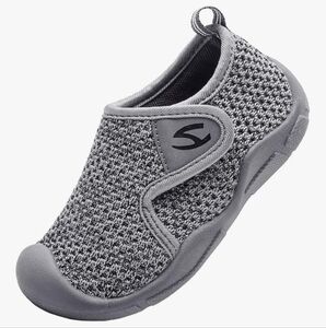 Gray Kids Slip-On Sneakers